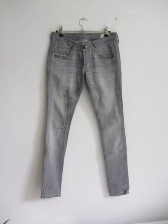 DIESEL - Skinny Jeans grau W24 L34