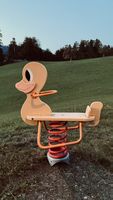 Süsses Enten-Federwipptier für Kinder