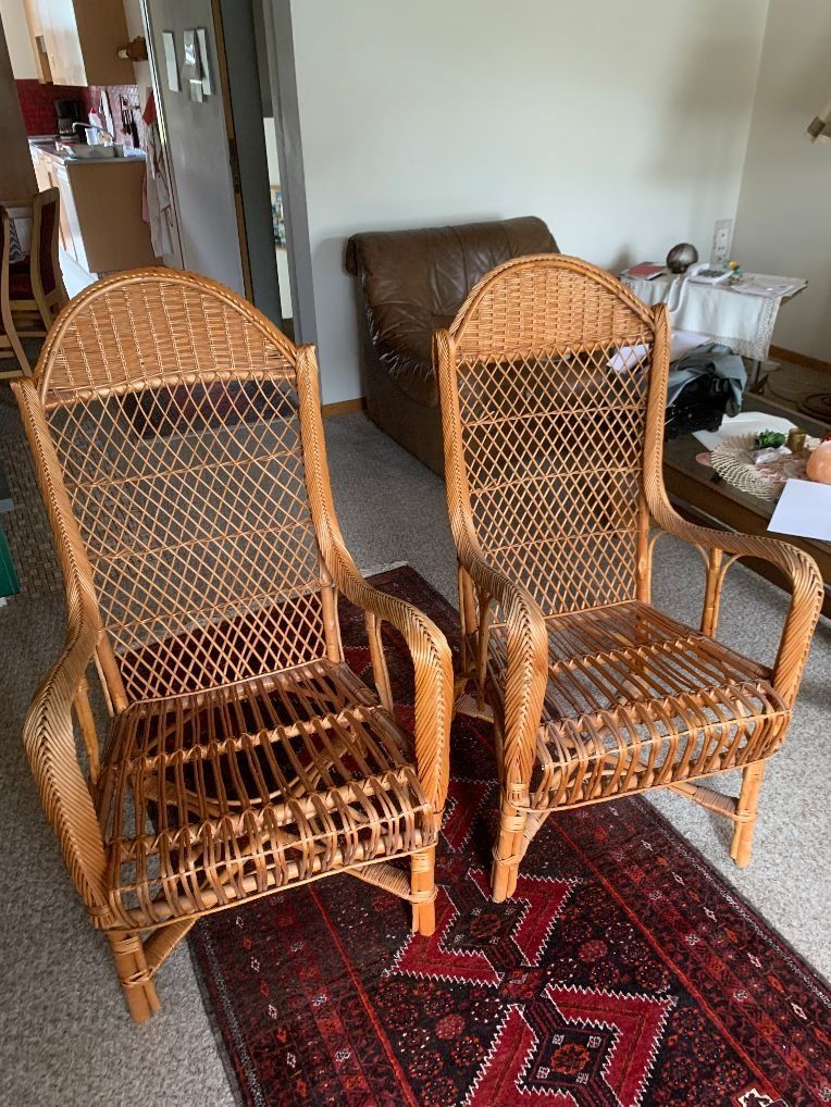 Fauteuils: Rattansessel – D'occasion à Riedern par hagm