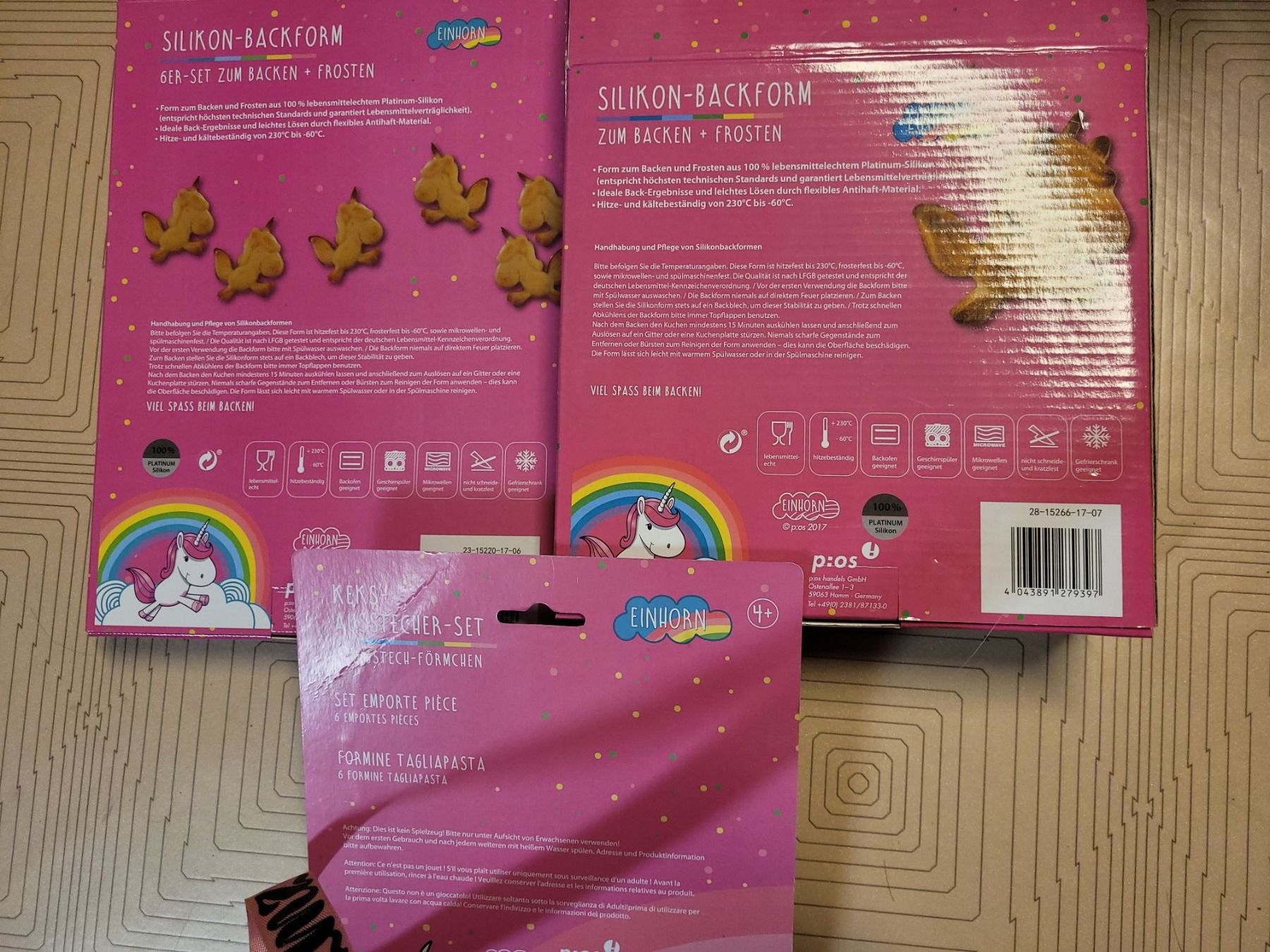 Moules à gâteaux: Backformen Einhorn + Ausstecher – Neuf avec emballage d'origine à Wohlen AG par Biber75 2