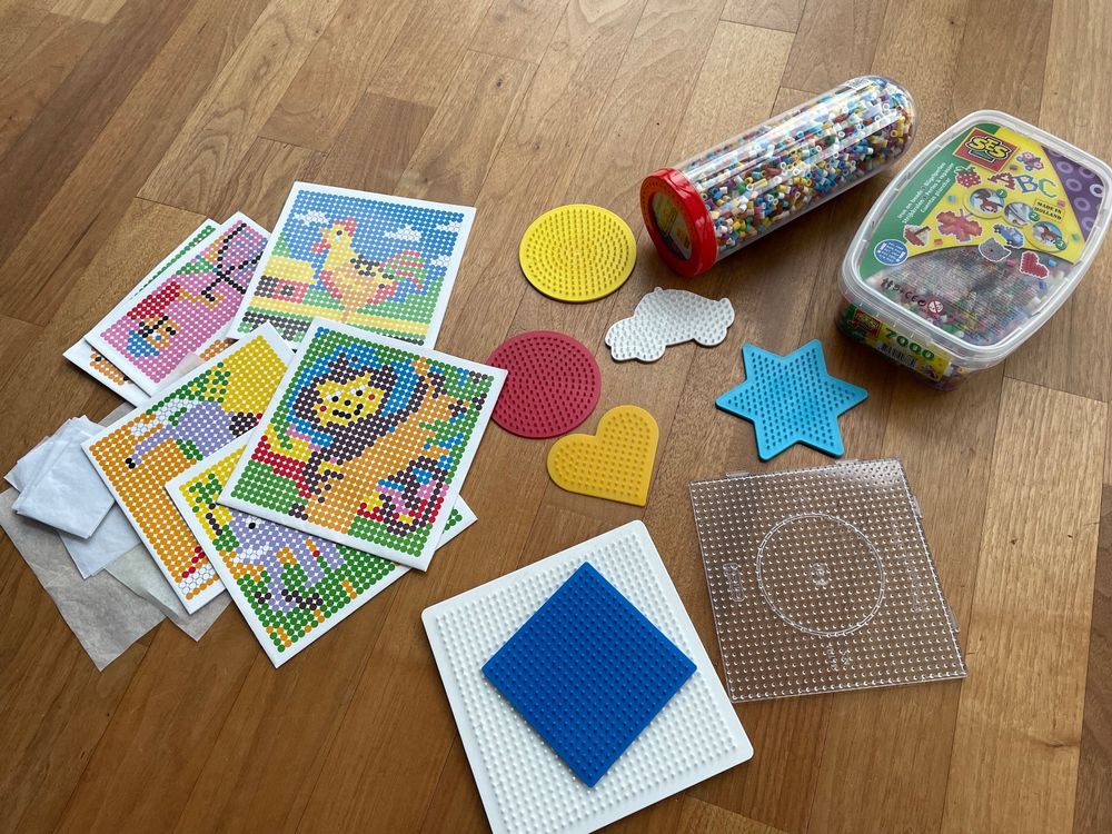 Bügelperlen Set - 20 Stück Vorlagen Für Kreative Bastelstunden