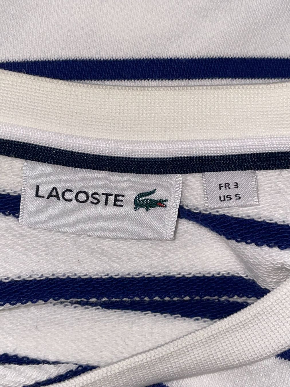 Lacoste Maglioni & Felpe: Lacoste Pullover weiss/blau gestreift (S) – Nuovo (secondo la descrizione) da Laufenburg venduto da mar_d5b9 1