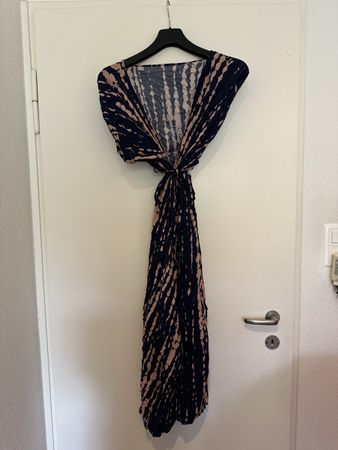 Sommerlicher Tunika blau-beige