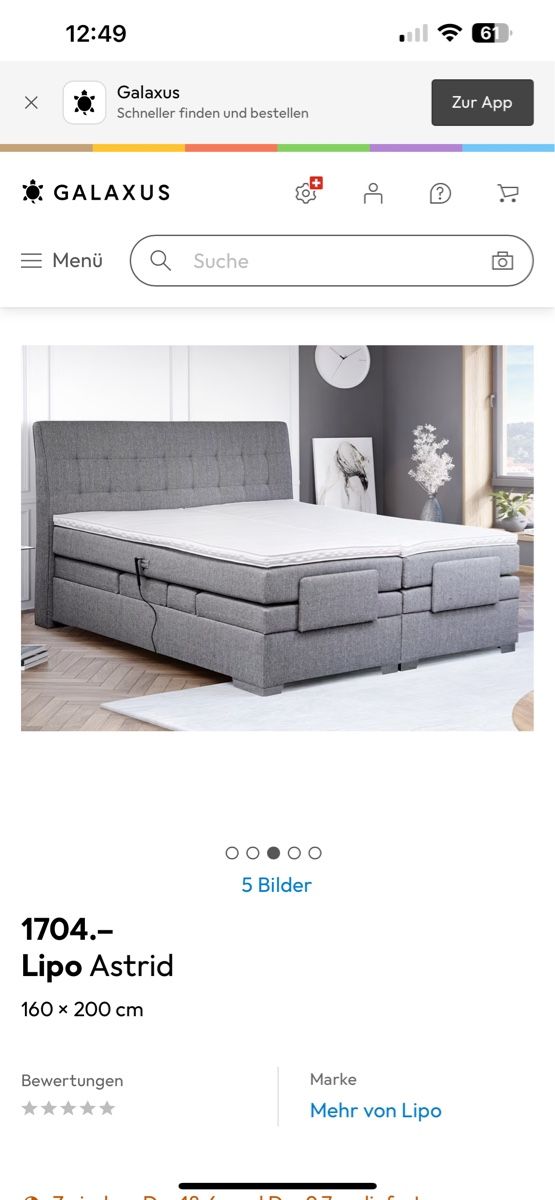 Letti: Lit électrique double 180x200 – Usato da Glion venduto da tef_mfv9 4