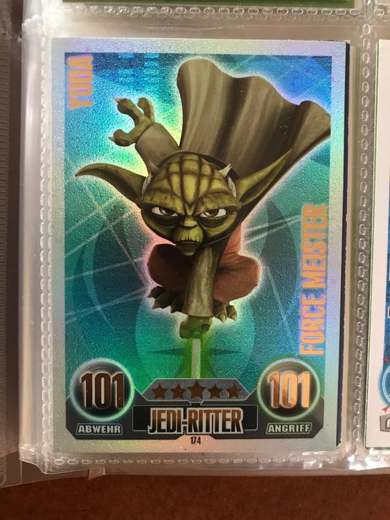 Carta de Jogo: Yoda (Star Wars Force Attax(The Force Awakens) Col