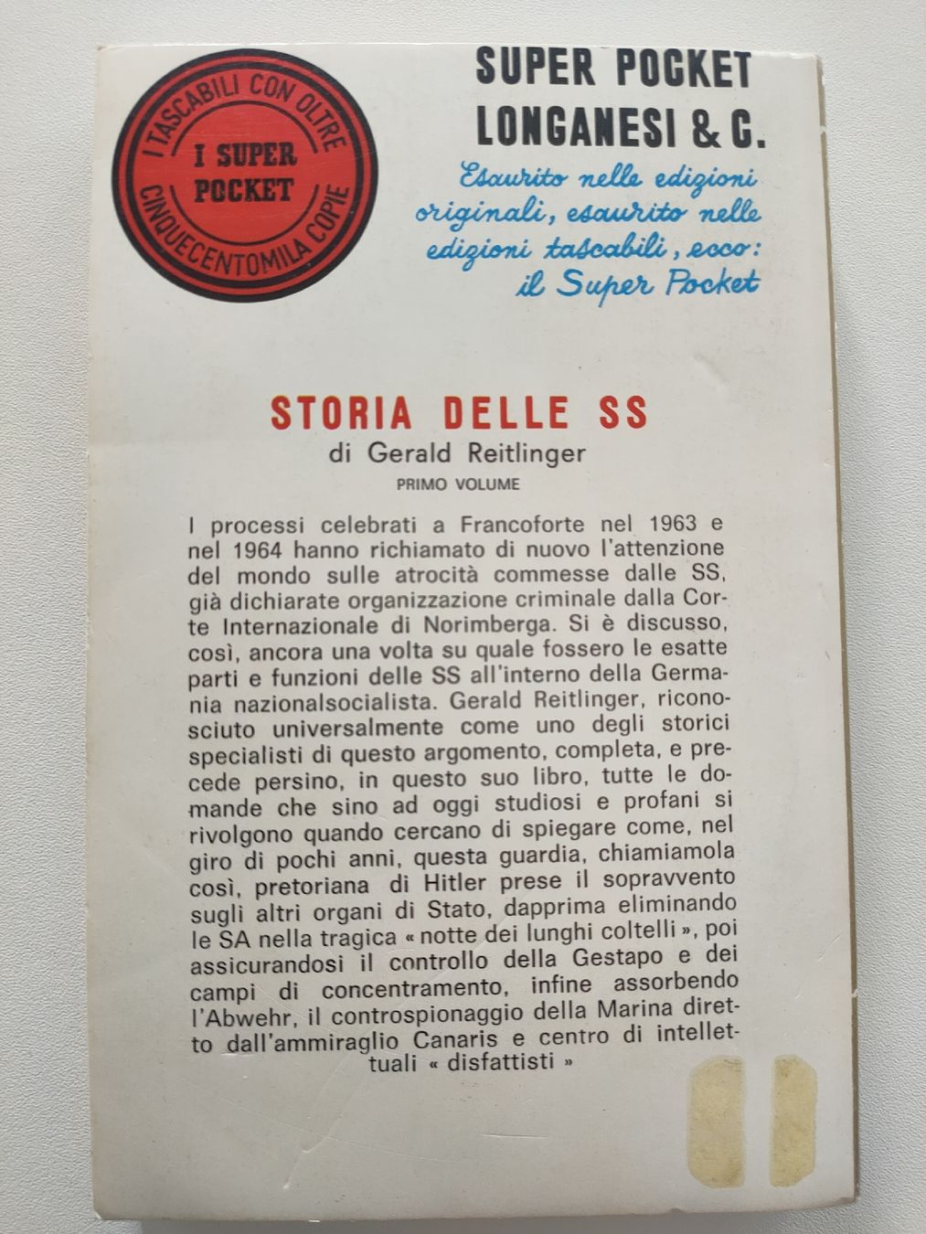 Bücher: Storia delle SS Primo Volume Gerald Reitlinger Buch – Gebraucht aus Gipf-Oberfrick von minini 3