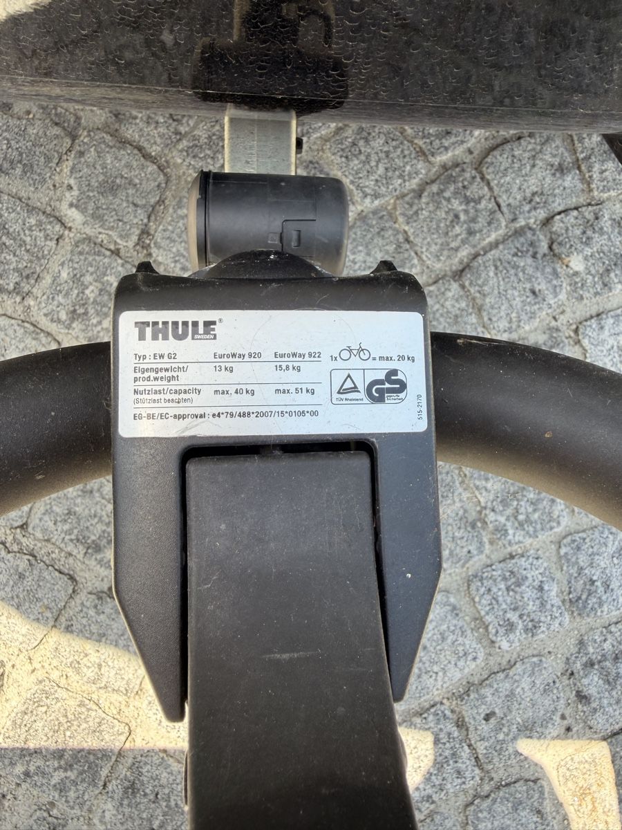 Thule Barres de toit: Fahrradträger Thule EuroWay 920 – D'occasion à Zürich par Gadgets2020 7
