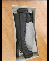 Stiefeletten Schnürung Absatz schwarz Grösse 39 neu