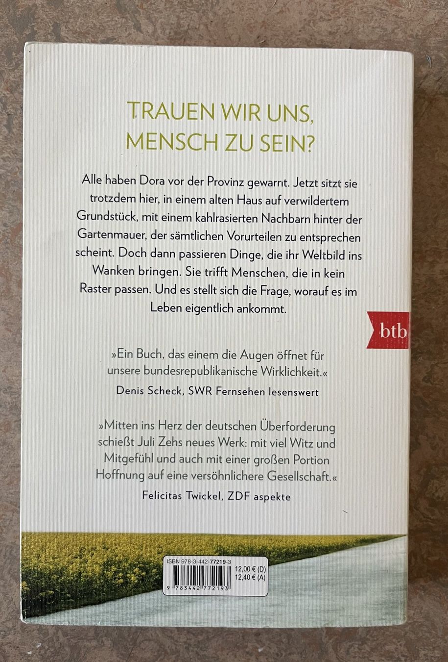 Libri: Über Menschen - Juli Zeh – Usato da Ueberstorf venduto da pepsi12 1