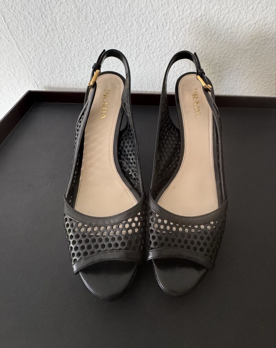 Prada Damenschuhe: Prada Leder Netz Sandalen – Neu (gemäss Beschreibung) aus Benglen von Dormiglione 2