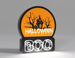 Lightbox lumière led HALLOWEEN