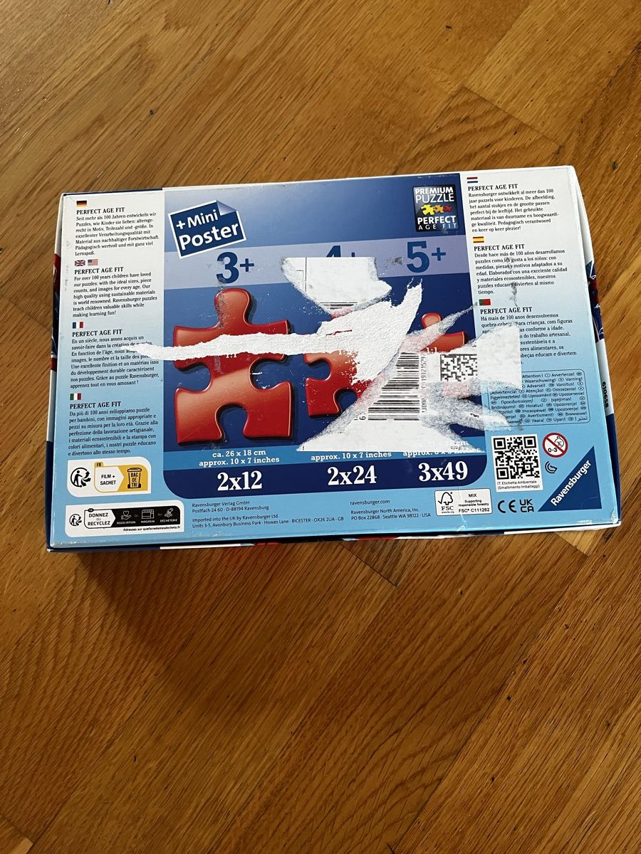 Ravensburger Puzzle: Puzzle Spidey 3x49 Teile ab 5 Jahren – Usato da Chur venduto da cardem86 1