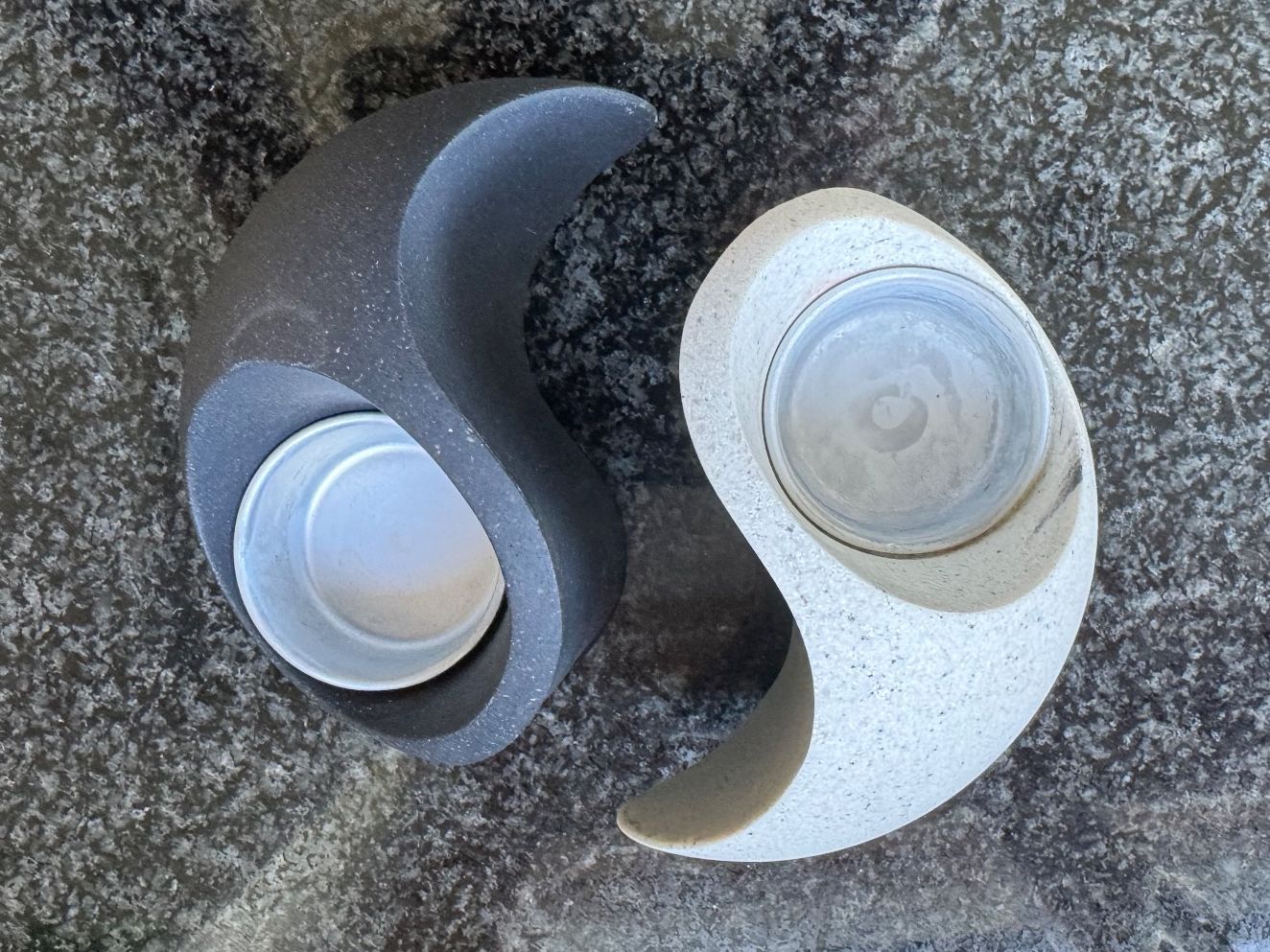 Portacandele: Yin und Yang Teelichthalter Stein – Usato da Steffisburg venduto da smocky17 4