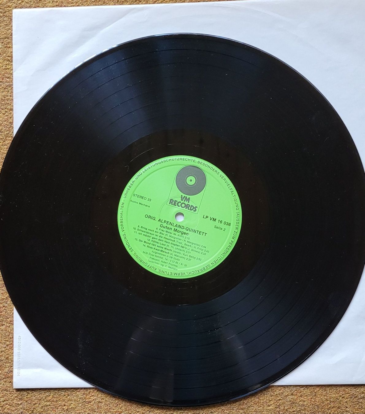Dischi in vinile: Original Alpenland Quintett – Usato da SCHÜBELBACH venduto da CoKaHa 2
