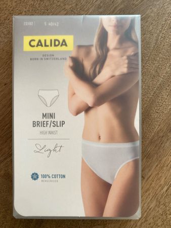 Slip Calida schwarz noir S 40/42 Coton Baumwolle