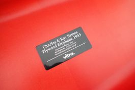 Vitra Eames Plywood Elephant 2007 Anniversary Edition Red