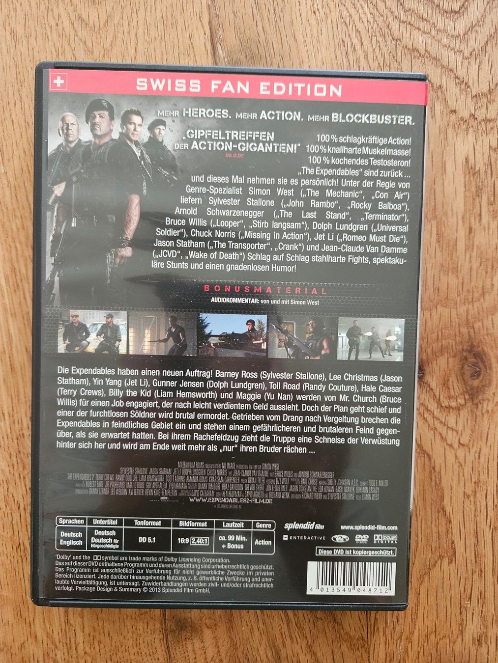 Tutti i DVDs: The Expendables 2 - back for war - uncut – Usato da St.Gallen venduto da Capsule_Corporation 1