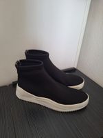 Schwarze Stoffstiefel BRONX, Gr. 38, wie neu
