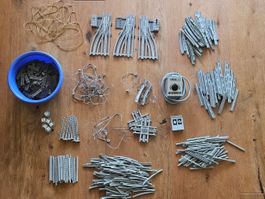 Grosses LEGO 12V Schienen-Konvolut mit Weichen