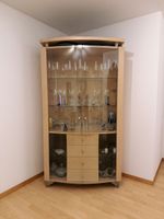 Mango Wood Display Cabinet with Glass – 205 x 112 cm
