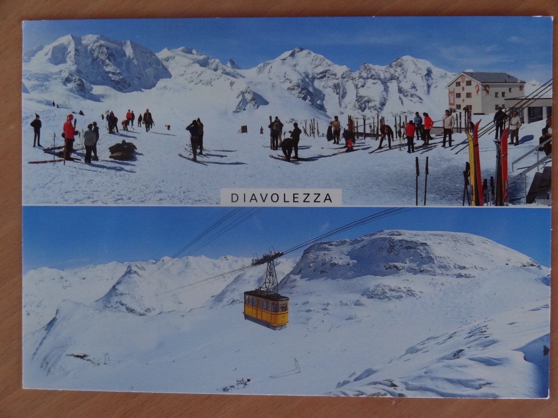 Cartoline postali: Diavolezza - Bergrestaurant - GR – Usato da St Léonard venduto da Riglin