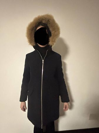 Cappotto lana blu Sandro