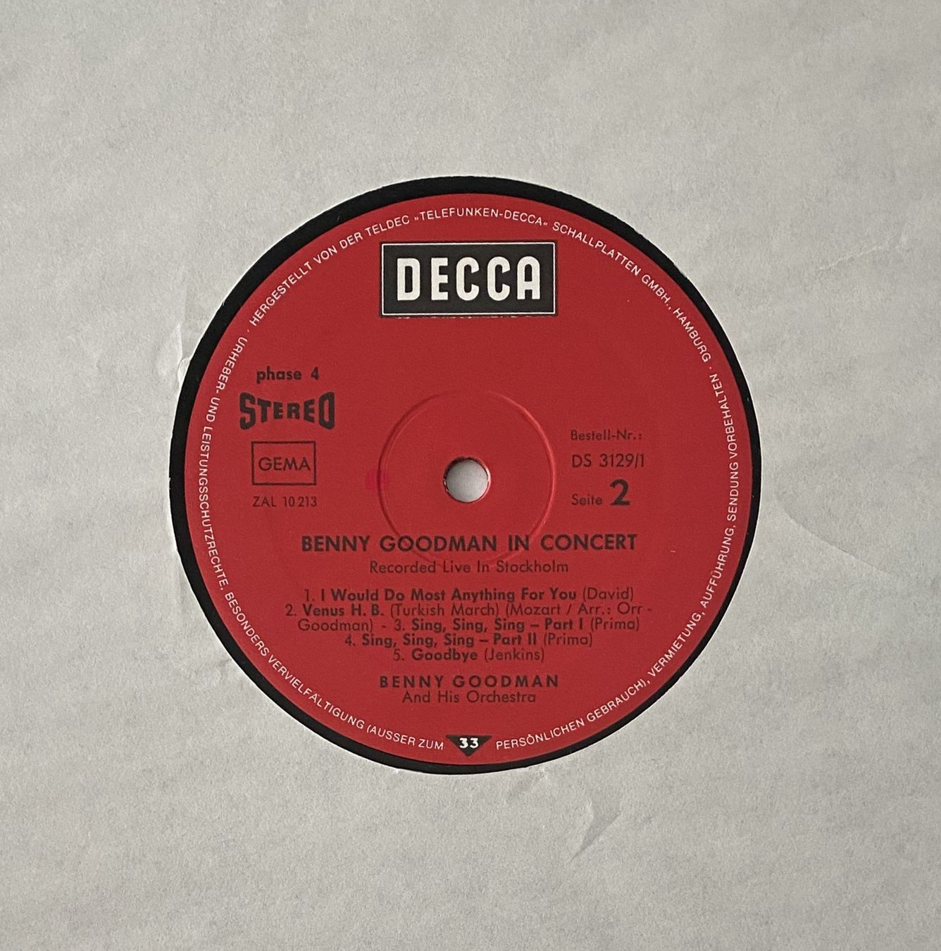 Vinyles: Benny Goodman and his Orchestra – D'occasion à Flums par Empe1 4