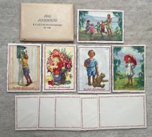 1930 kompletter Satz PJ Briefli 17 mit passender Karte **