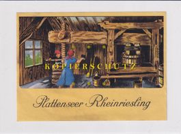 Etikette für Wein - Plattenseer Rheinriesling /bd