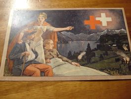 Karte Aufenthalt kranker Kriegsgefangener, Schweiz, um 1916