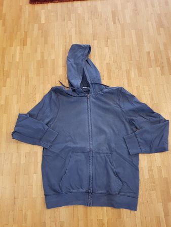 Veste sweat à capuche L homme bleu/gris C&A