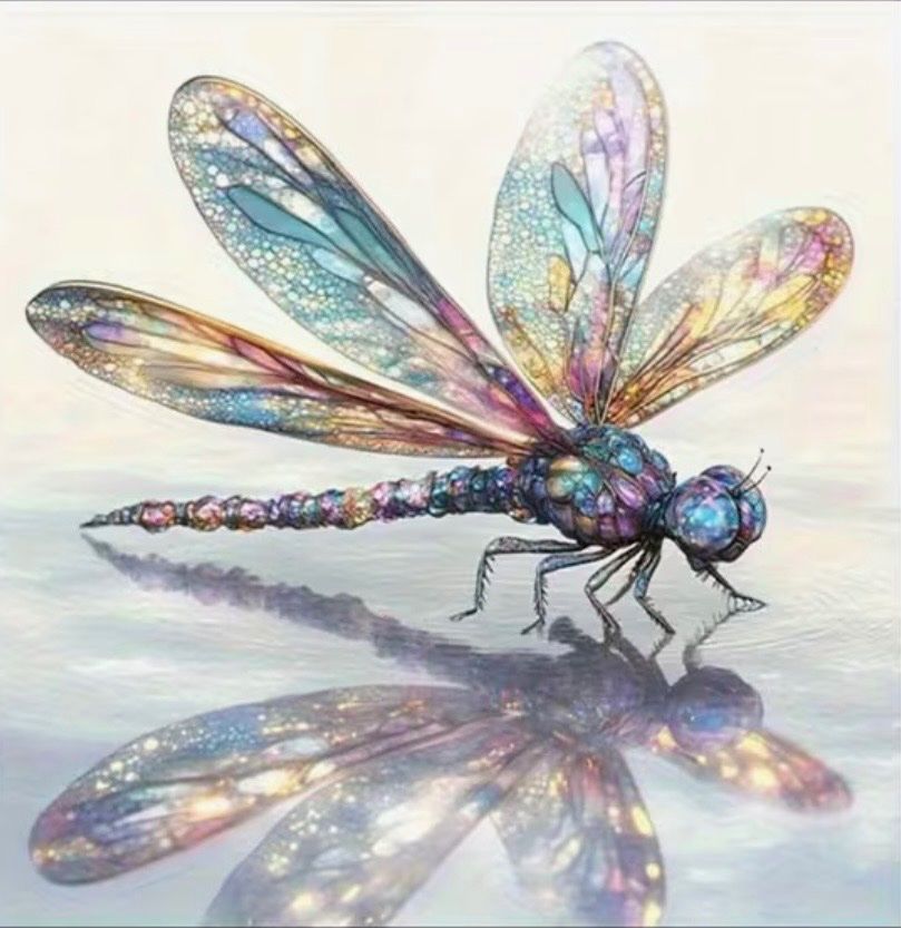 Kit bricolage: Diamond Painting: Libelle 40x40cm – Nuovo e nell'imballaggio originale da Teufenthal AG venduto da MeineSchatztruhe