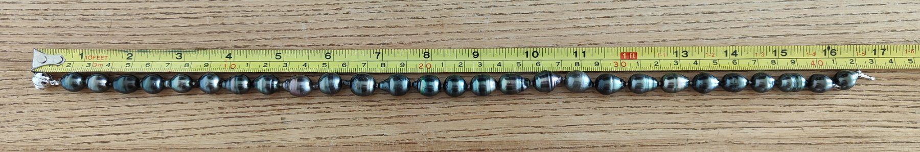 Catenine: Tahitiperlencollier, barocke Form, 10.5 -11.7mm – Nuovo e nell'imballaggio originale da Rümlang venduto da 21f 3