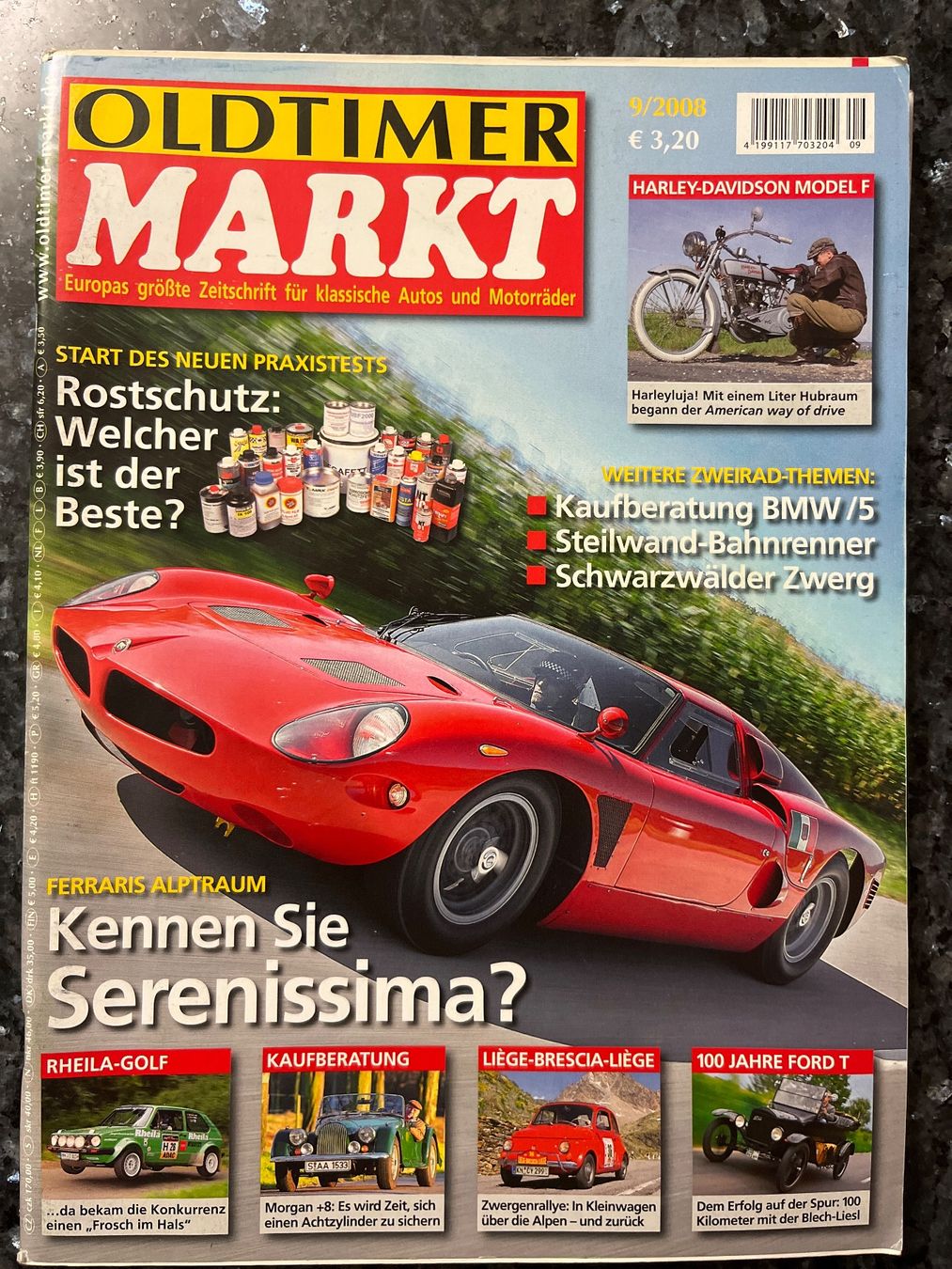 Riviste & Magazine: Oldtimer Markt Zeitschrift 9/2008 Harley-Davidson Morgan – Usato da Goldach venduto da SSRConzept