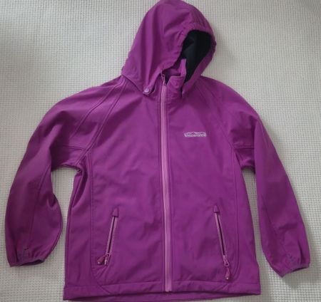 Veste coupe-vent Weissenstein fuchsia, t. 140, comme neuve