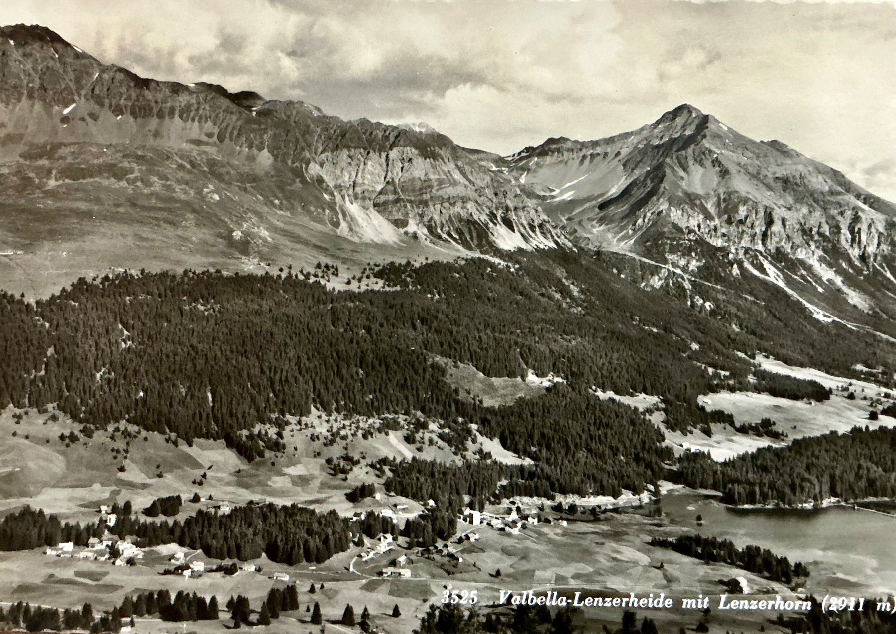 Ansichtskarten: 1957 - Valbella Lenzerheide mit Lenzerhorn - Grossformat – Gebraucht aus Root von ENGLAND-TREASURES 1