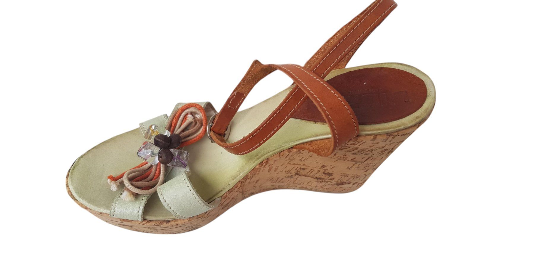 Scarpe da donna: Vintage Sandalen Korksohle – Usato da Mörschwil venduto da wunderkiste44 5