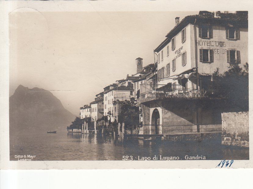 Cartoline postali: Gandria 1929 – Usato da Bürglen TG venduto da StampGraf