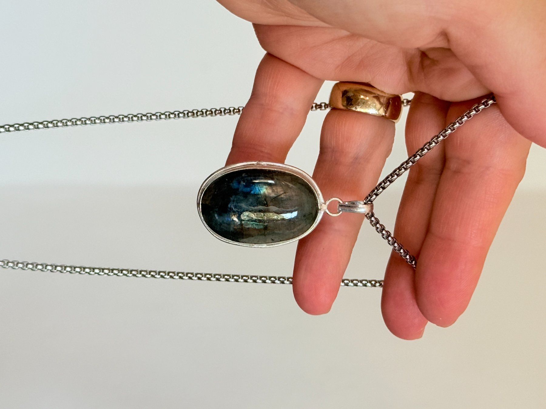 Ketten: Collier  Labradorite Neuf – Neu und originalverpackt aus Genève von AWWA 5