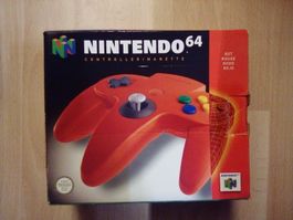 Originaler Nintendo 64 Controller - Rot mit OVP/CiB (NEU)