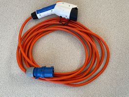 Ladekabel für Elektroautos Typ 1 an 16-A-Steckdose