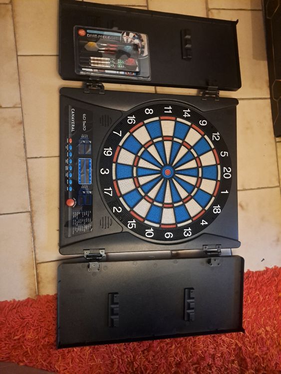 Bersaglio Per Freccette Taranto - 2 Modalità Di Gioco, Con 6 Freccette In Acciaio, Resistente, Per Adulti E Bambini, Gioco Da Parete - 2