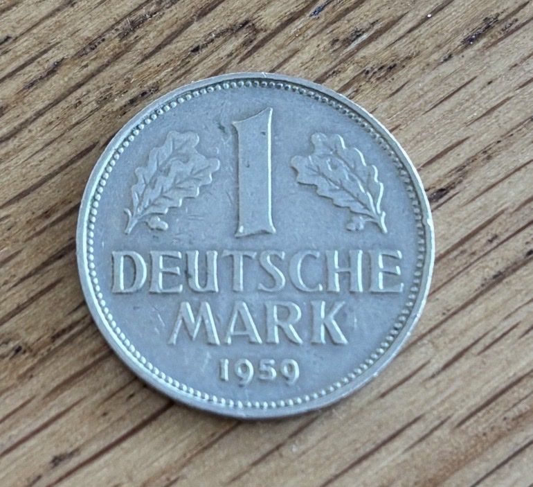 Tutti le monete: 1 Deutsche Mark, 1959 – Usato da Le Grand-Saconnex venduto da EwanJ18 1