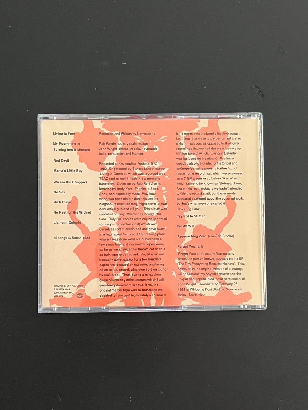 CDs: NoMeansNo – Mama CD 1992 Wrong Stuff Records – Gebraucht aus Nyon von Deal1260 1