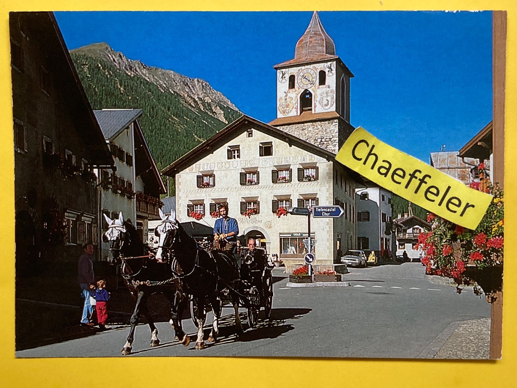 Cartoline postali: 1987 Bergün/Bravuogn – Usato da Zürich venduto da Chaeffeler