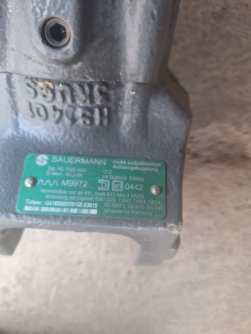 Ganci per rimorchio: Fendt Zugmaul mit Stecknagel – Usato da Pfyn venduto da beke01 2