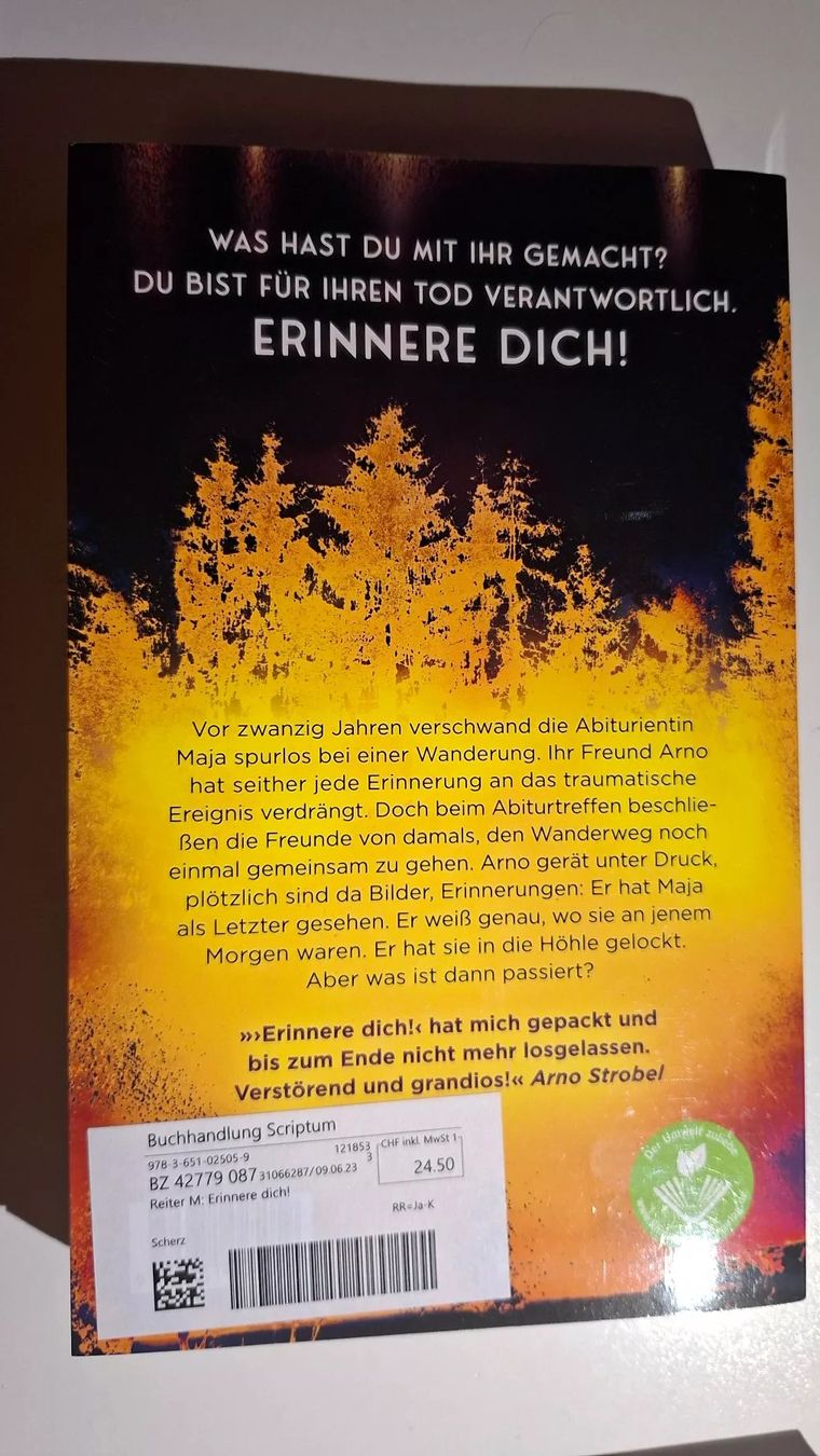 Bücher: Erinnere dich von Max Reiter – Gebraucht aus Dietikon von Buchantiqdietikon 1