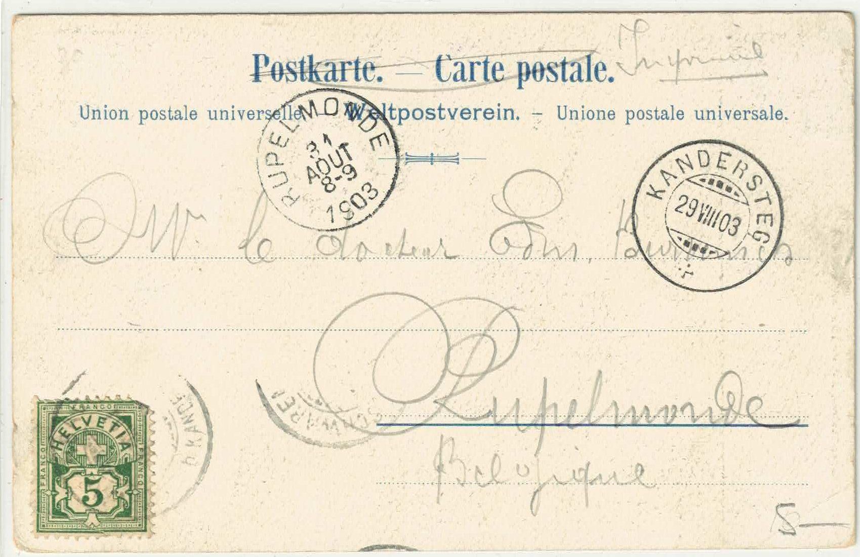 Cartoline postali: Schwarenbach am Gemmipass – Usato da Ettingen venduto da Kartenplanet 1