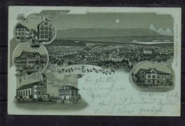 Gruss aus Eschenbach SG, 1904, ʘ Eschenbach + Haslen-Glarus
