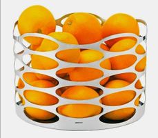 STELTON Fruchtkorb Edelstahl rund, Design, NEUWERTIG 